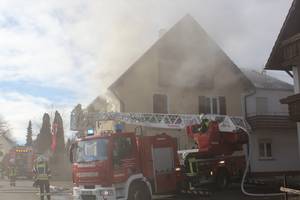 Gebäudebrand in Hattenburg