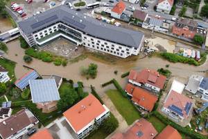 Hochwasser in Ochsenhausen, Mittelbuch und Reinstetten